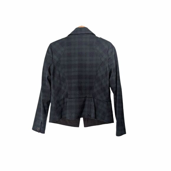CAbi Tartan Navy Plaid Peplum Jacket - Picture 7 of 7